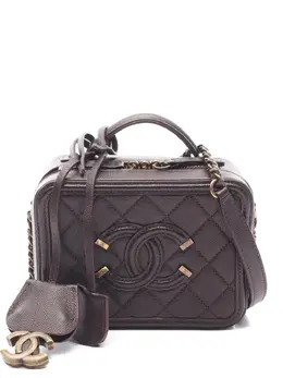 CHANEL Pre-Owned: Тёмная сумка 