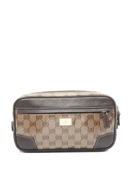 Gucci Pre-Owned: Бежевая поясная сумка 
