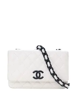 CHANEL Pre-Owned: Белый кошелёк 