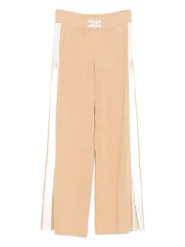 Elisabetta Franchi: Бежевые брюки 