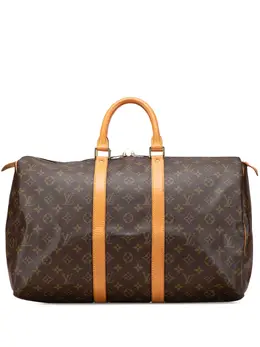 Louis Vuitton Pre-Owned: Коричневая дорожная сумка 