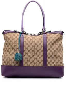 Gucci Pre-Owned: Коричневая сумка-шоппер 