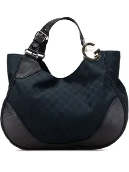 Gucci Pre-Owned: Голубая сумка-шоппер 