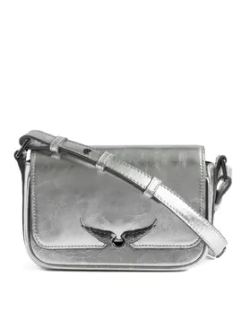 Zadig&Voltaire: Серебристая сумка через плечо 