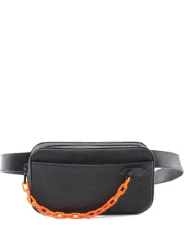 Louis Vuitton Pre-Owned: Чёрная поясная сумка 