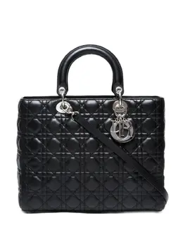 Christian Dior Pre-Owned: Чёрная сумка-шоппер 