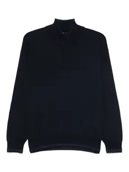 Canali: Синий свитер 