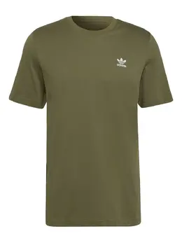 adidas: Зелёная футболка  Adicolor Essentials