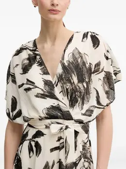 DKNY: Платье с растительным принтом 