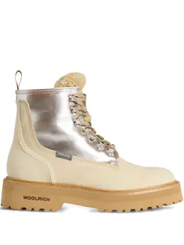 Woolrich: Бежевые ботинки 