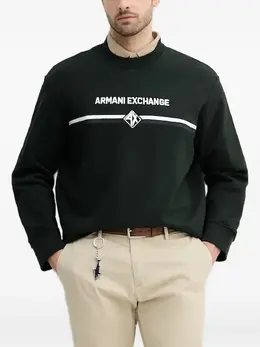 Armani Exchange: Свитшот в полоску 