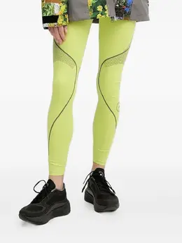 adidas by Stella McCartney: Зелёные легинсы 
