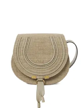 Chloé: Бежевая сумка через плечо  Marcie