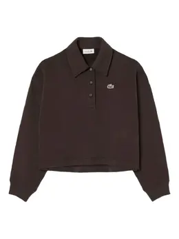 Lacoste: Коричневое поло 