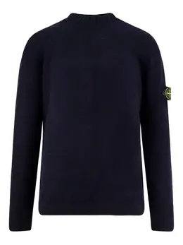 Stone Island: Синий свитер 