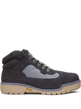 Timberland: Тёмные ботинки 