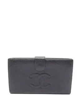 CHANEL Pre-Owned: Чёрный кошелёк 