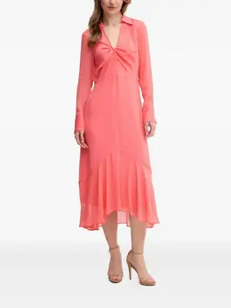 DKNY: Розовое платье 