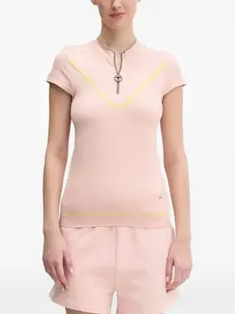 adidas by Stella McCartney: Топ с леопардовым принтом 