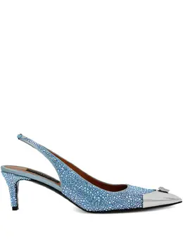 Philipp Plein: Светлые туфли  Crystal
