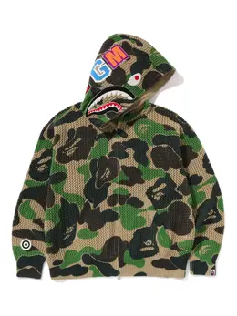 A BATHING APE®: Зелёная толстовка 