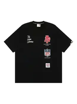 AAPE BY *A BATHING APE®: Чёрная футболка 