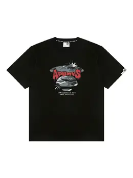 AAPE BY *A BATHING APE®: Чёрная футболка 