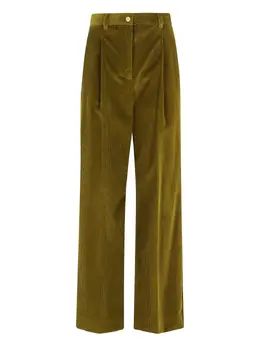 Weekend Max Mara: Зелёные брюки 