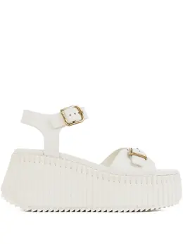 Chloé: Белые сандалии 