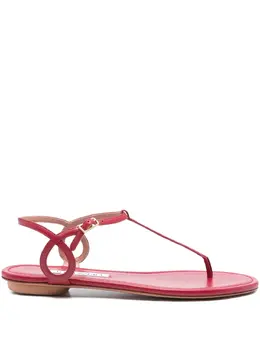 Aquazzura: Красные сандалии  Almost Bare