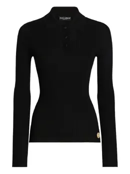 Dolce & Gabbana: Поло с длинным рукавом 