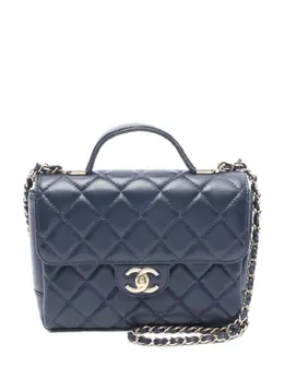 CHANEL Pre-Owned: Синяя сумка 