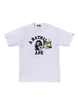 A BATHING APE®: Белая футболка 