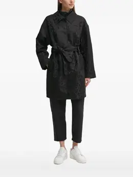 Ea7 Emporio Armani: Пальто с леопардовым принтом 