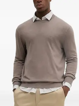 Armani Exchange: Бежевый свитер 