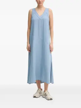 DKNY: Платье с v-образным вырезом 