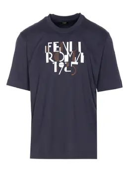 FENDI: Футболка с принтом 