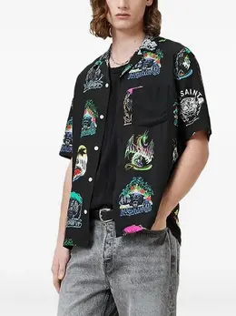 AllSaints: Рубашка с принтом 