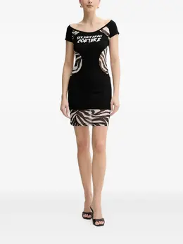 Versace Jeans Couture: Платье с принтом зебры 