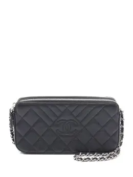 CHANEL Pre-Owned: Чёрный кошелёк 
