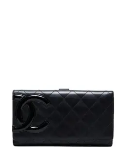 CHANEL Pre-Owned: Чёрный кошелёк 