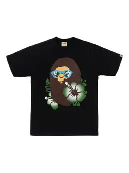 A BATHING APE®: Чёрная футболка 