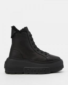 Casadei: Чёрные ботинки 