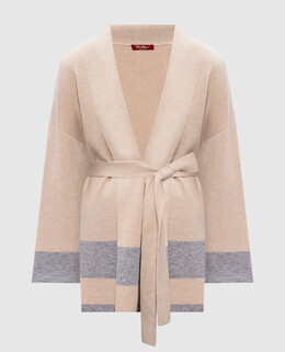 Max Mara: Бежевый кардиган 