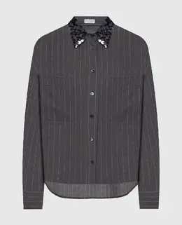 Brunello Cucinelli: Сірі блузки 