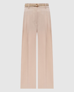 Max Mara: Бежеві брюки 
