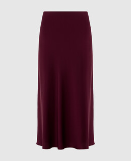 Allude: Бордовая юбка 