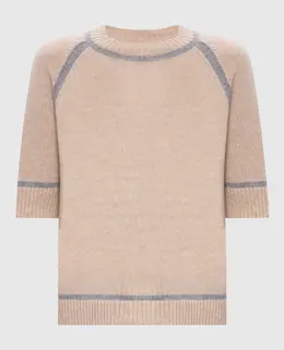 Max Mara: Бежевый свитер 