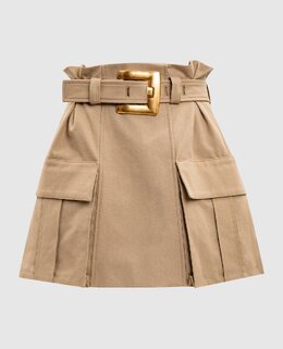 Balmain: Бежеві спідниці 