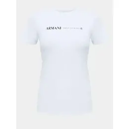 Armani Exchange: Белая футболка 